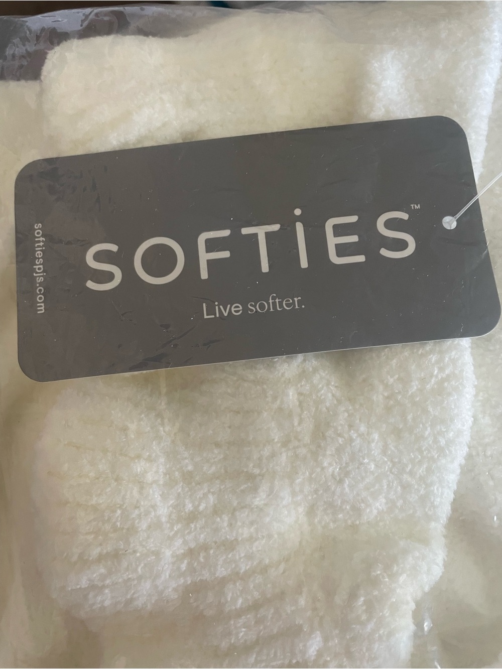 SOFTIES Cozy Long Chenille Robe with Ruffle Trim - Cloud Wom Small NWT - Picture 4 of 8